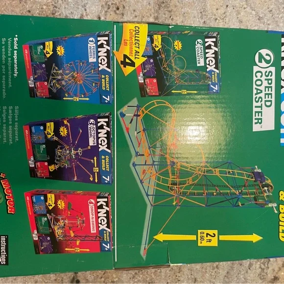 K’nex Collect & Build Ferris Wheel, Speed Coaster, Clockwork Roller Coaster - Picture 2 of 4